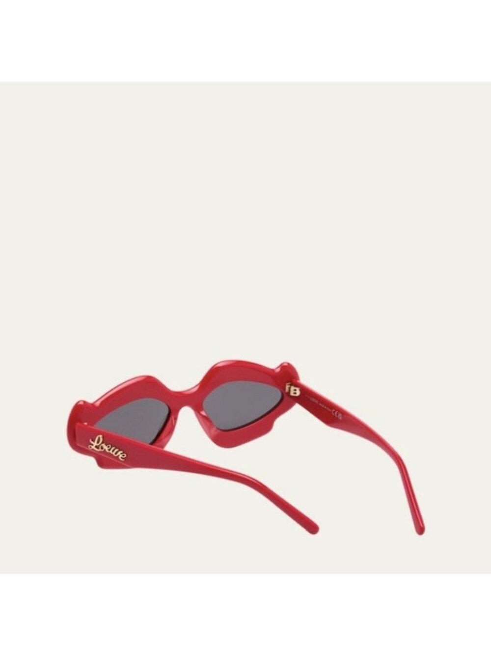 NEW LOEWE Sunglasses Oval Flame Red Acetate 100% Authentic - Picture 2 of 10
